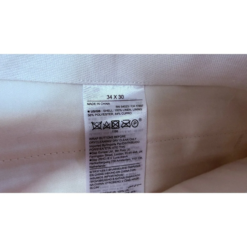 NWT Banana Republic Soquel Linen Suit Butter Yellow 40S Tailored Slim fit 34